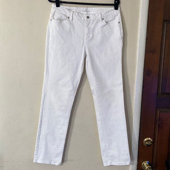 Liz Claiborne Women Jeans Size 12 Classic Fit Straight Leg - Picture 1 of 14
